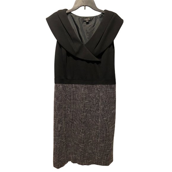 Tahari tweed black dress size 12 - Picture 1 of 10
